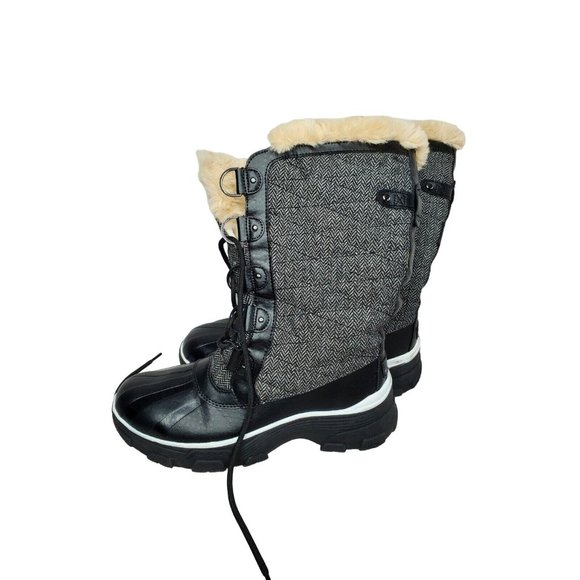 JBU By Jambu Memory Foam Cloth Style Faux Fur Boots Size 7.5 - Picture 1 of 12